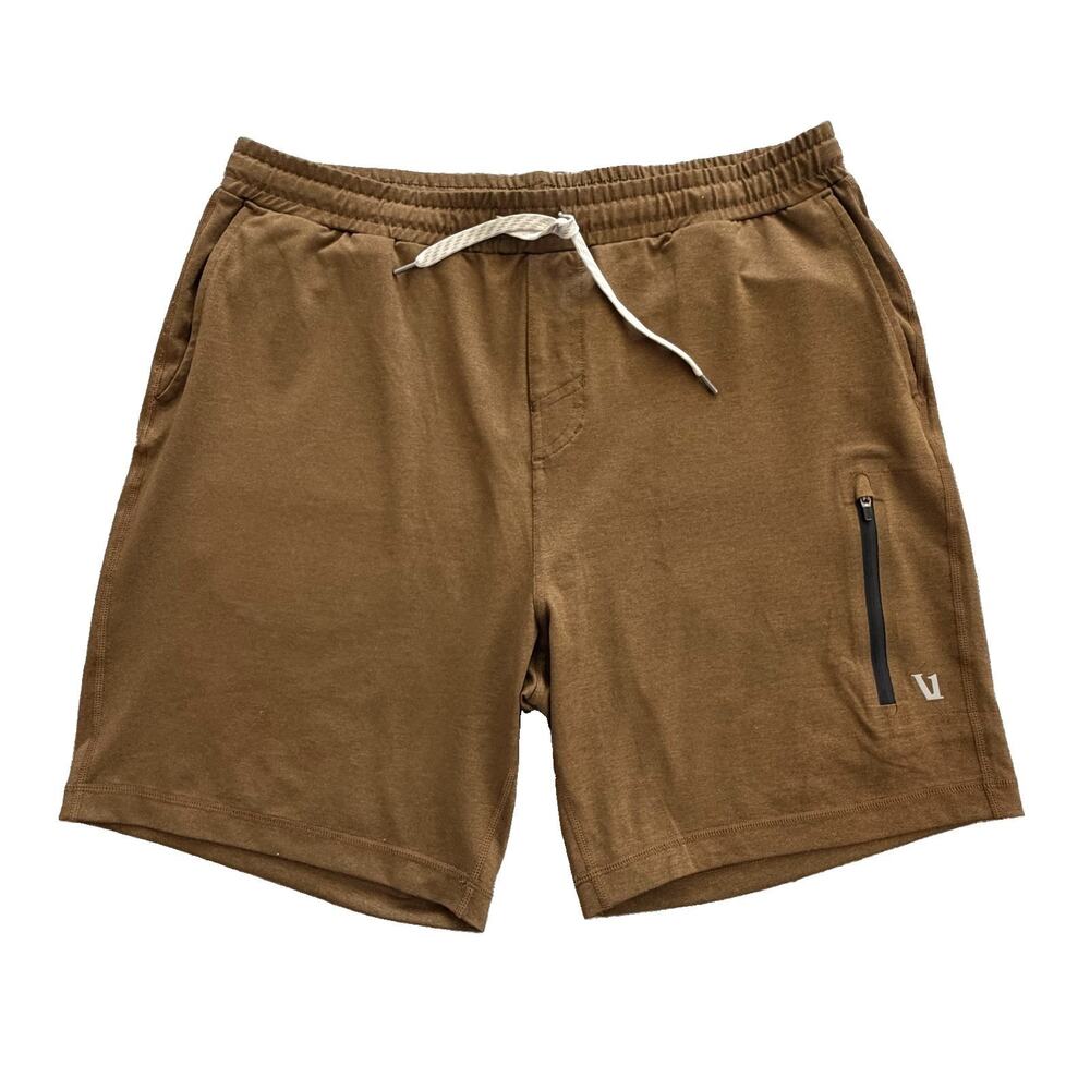Vuori Men's Sunday Performance Shorts Size XL V381 EUC Tobacco Heather